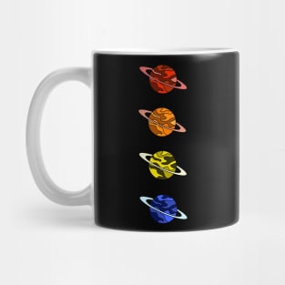 Rainbow Planets Mug